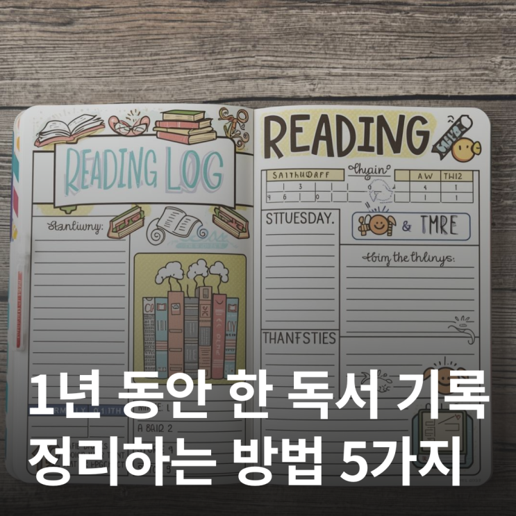  1년 동안 읽었던 책들 기록하는 방법 TOP5