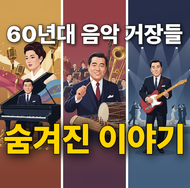  1960-70년대 한국 대중음악을 꽃피운 작곡가 3인: 박춘석, 나화랑, 길옥윤 집중 탐구