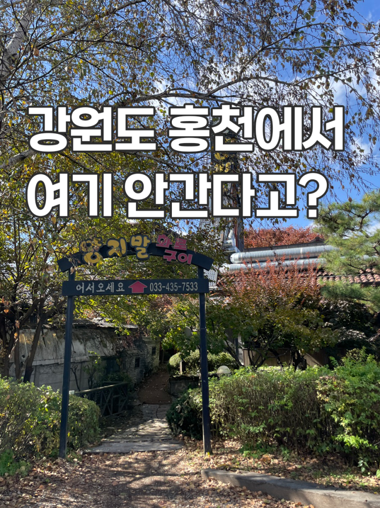  강원도 홍천 가볼만한 곳 양지말 화로구이 맛집 추천 삼겹살 맛있음