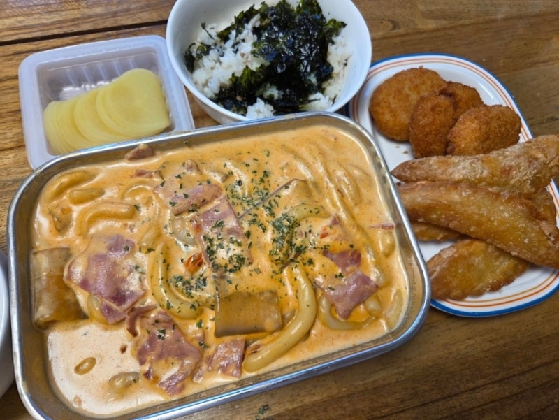 [배달/리뷰] 배떡 새우크림떡볶이 솔직후기 – 베이컨,중국당면 추가 추천