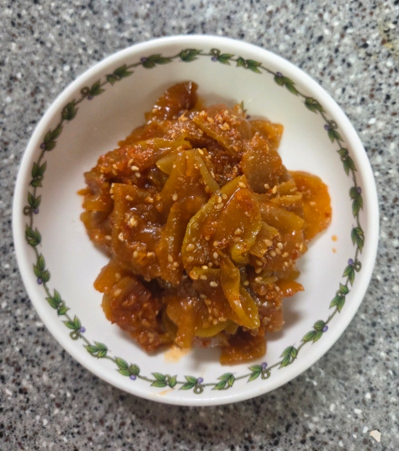 울외장아찌 무침 만들기