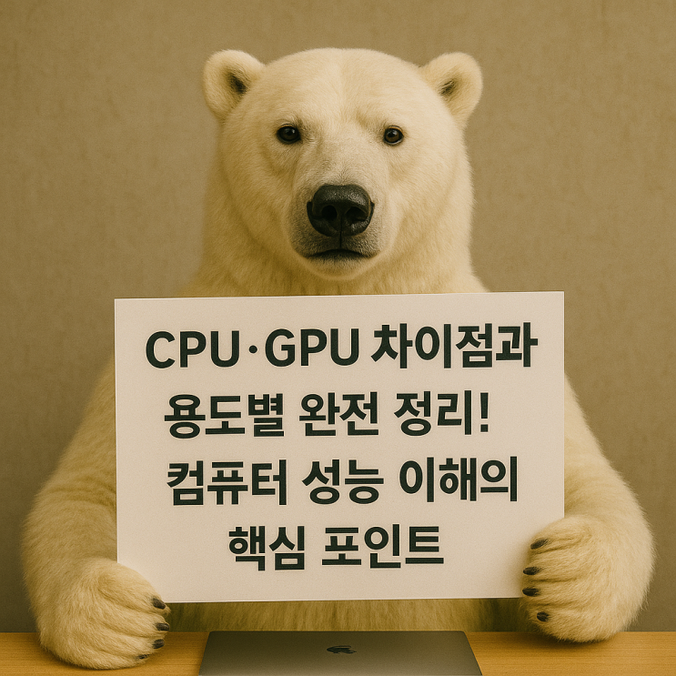  CPU GPU 차이점과 용도별 완전 정리! 컴퓨터 성능 이해의 핵심 포인트