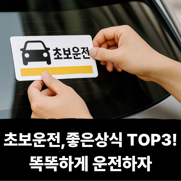  초보운전, 알아두면 좋은상식 TOP3, 똑똑하게 운전하자