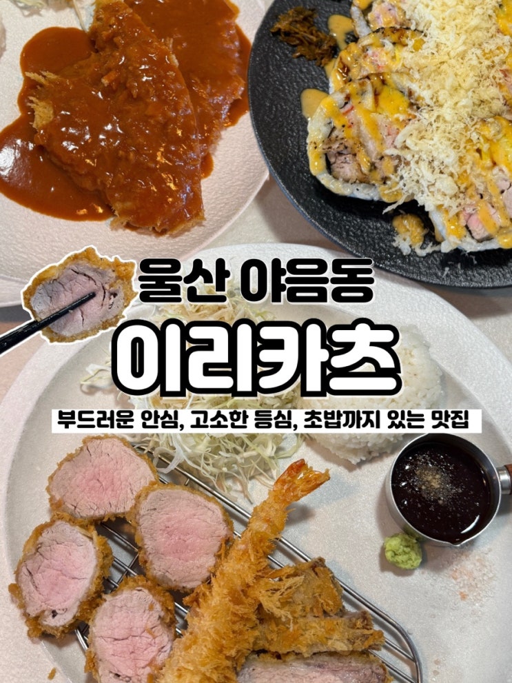  다양한 돈까스와 초밥도 먹을 수 있는 울산남구돈까스맛집 이리카츠