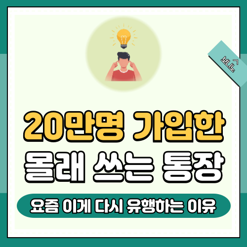 몰래 쓰는 '<b>스텔스 통장</b>', 부자들이 비상금 숨기는 진짜 이유