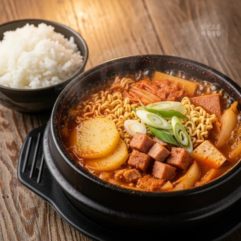스팸 감자짜글이 고추장찌개 레시피, 든든한 밥도둑 찌개!