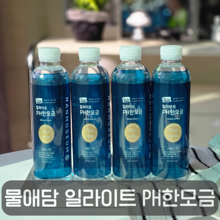  프리미엄 알칼리수로 건강하게 수분충전!물애담 알칼리수 자연한모금