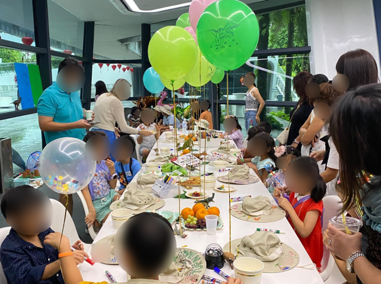  외국 생일파티 - 싱가포르 국제학교 유치원 다닐 때 직접 열어준 생일파티 사진들 & 아들의 공룡 파티 플레이데이트