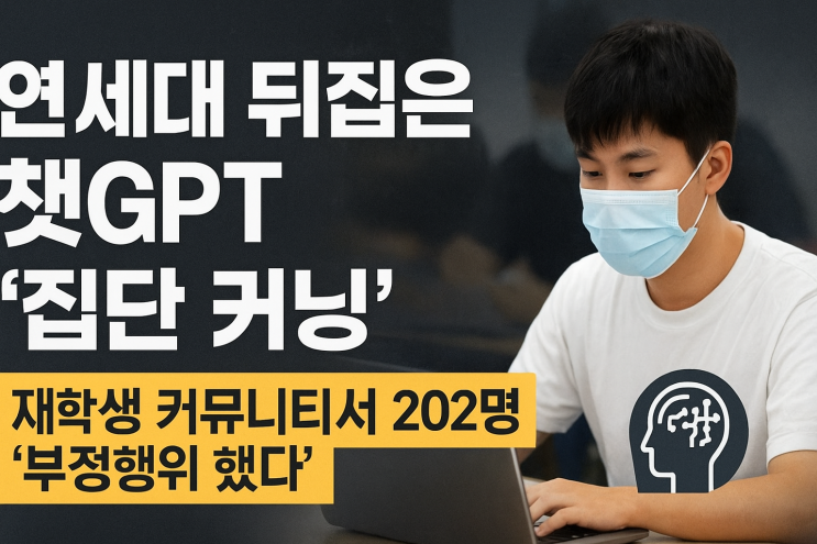 '<b>챗GPT</b>로 <b>집단 커닝</b>'... 연세대 시험에 등장한 AI 생성형... 
