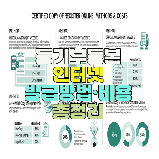  등기부등본 인터넷 발급방법·비용 총정리