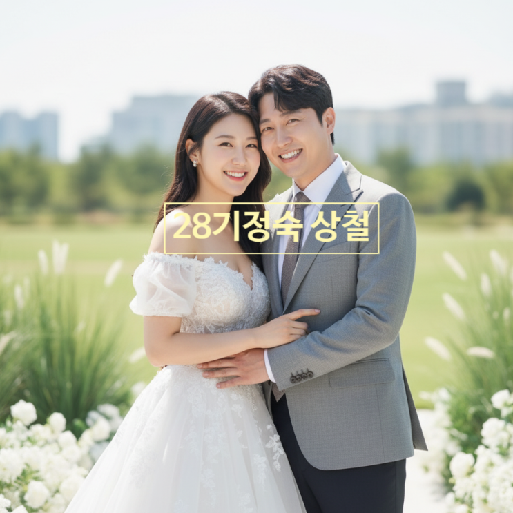  나는솔로 28기 정숙 상철 축 결혼! 웨딩 찰영 목격담 라방 발표 예고