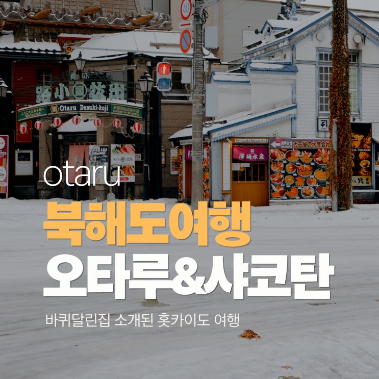  북해도 자유여행 삿포로 온천 샤코탄 오타루 요이치