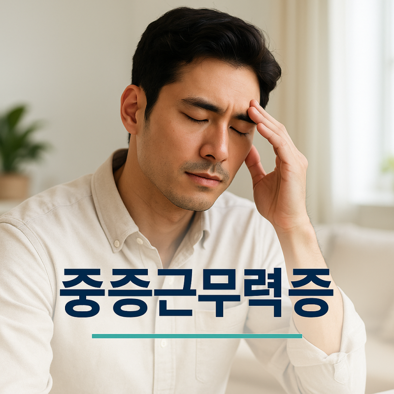 중증근무력증 원인 증상 치료 약 스테로이드제 완치 검사 진단 신경 근육 근무력 위기 근육 ....