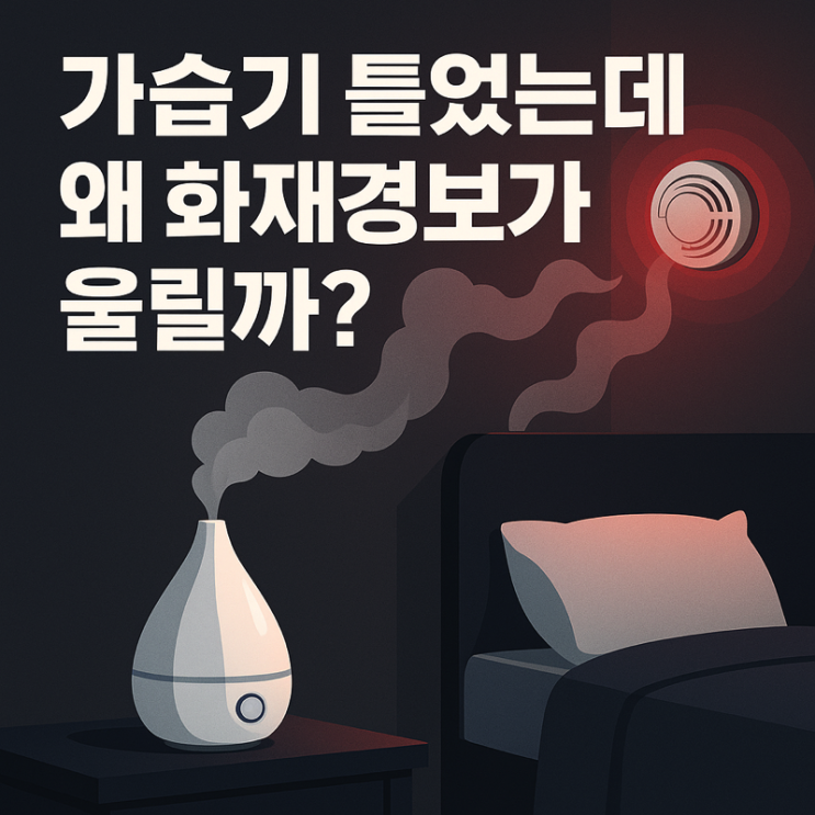  ️ 가습기를 틀고 문 닫고 잤더니 화재경보기가 울린 이유 