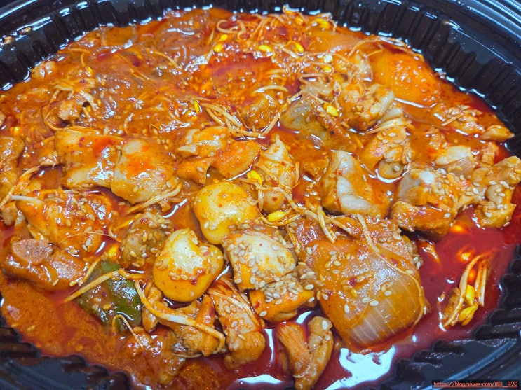  두찜 신메뉴 밥도둑 매운 갈비찜닭   리뷰