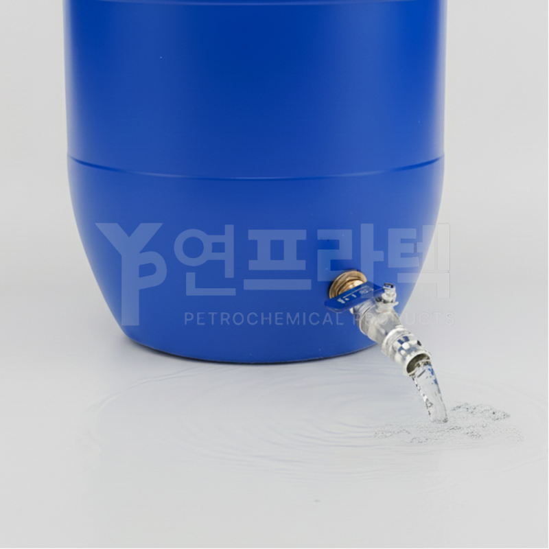 대형 매실 물통 드럼통 수도꼭지 달린 HDPE 약수 용기 말 통 스텐밸브 120L