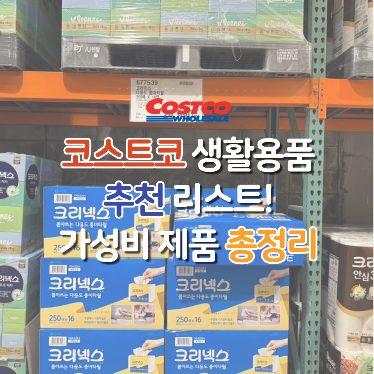  코스트코 생활용품 추천 리스트! 가성비 제품 총정리
