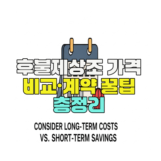  후불제상조 가격 비교·계약 꿀팁 총정리