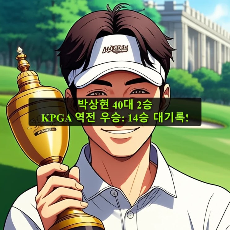 <b>박상현</b> 40대 <b>2승</b> KPGA 역전 우승: 14승 대기록!