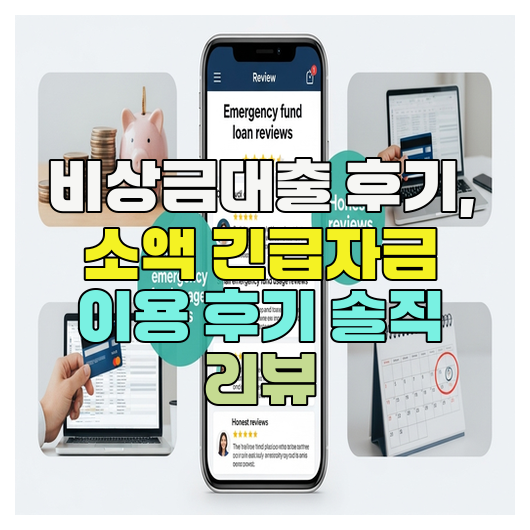  비상금대출 후기, 소액 긴급자금 이용 후기 솔직 리뷰