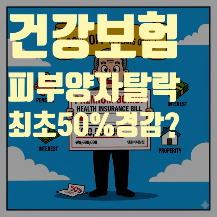 건강보험 피부양자 탈락 '최초 50% 경감'은 거짓? 2025년 11월 기준, 1년 차 80% 경감 혜택 총정리