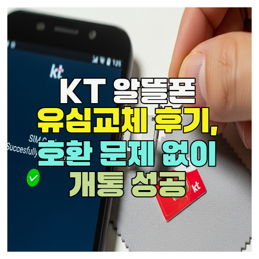  KT 알뜰폰 유심교체 후기, 호환 문제 없이 개통 성공