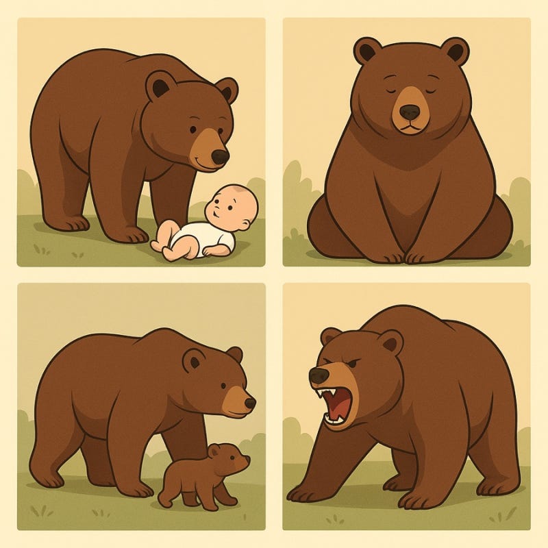 곰 나오는 꿈 해몽 태몽 성별