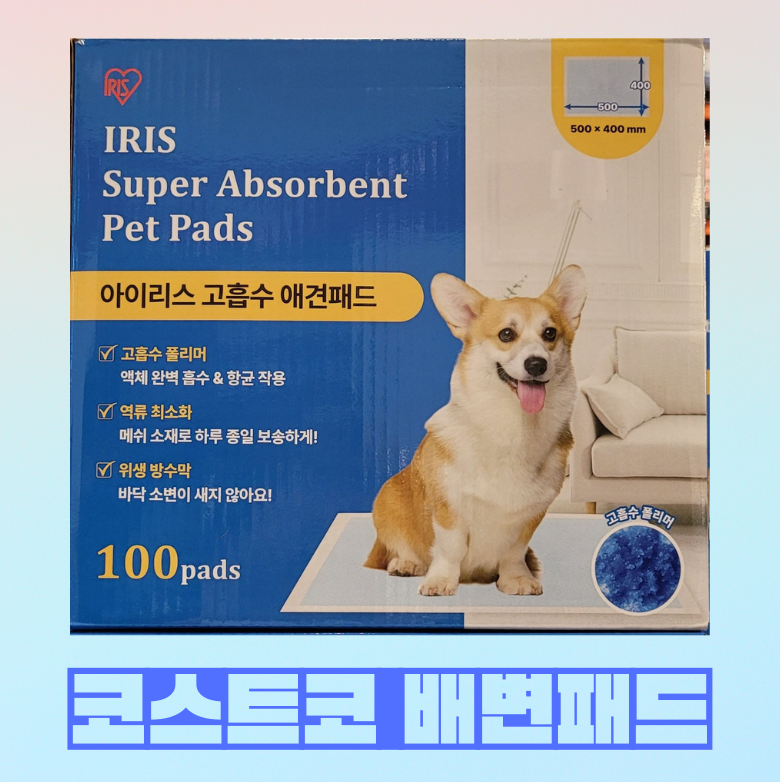 코스트코 배변패드 추천 - 아이리스 고흡수 애견패드 솔직 후기