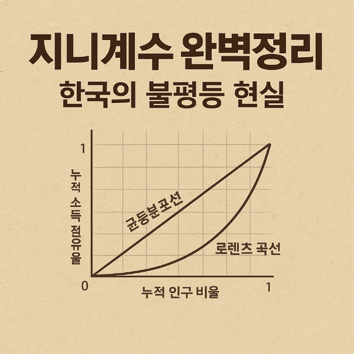  경제 심층 분석: 지니계수 뜻과 로렌츠 곡선, 그리고 한국의 현주소