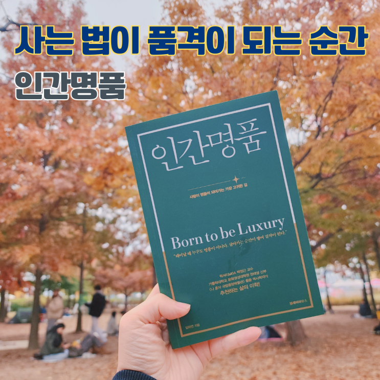  인간명품 독서리뷰 - 삶을 걸작으로 만드는 방법