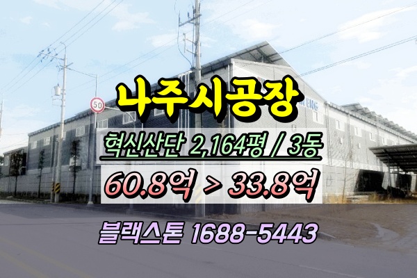  나주시공장 경매 왕곡면 혁신산단 2천평