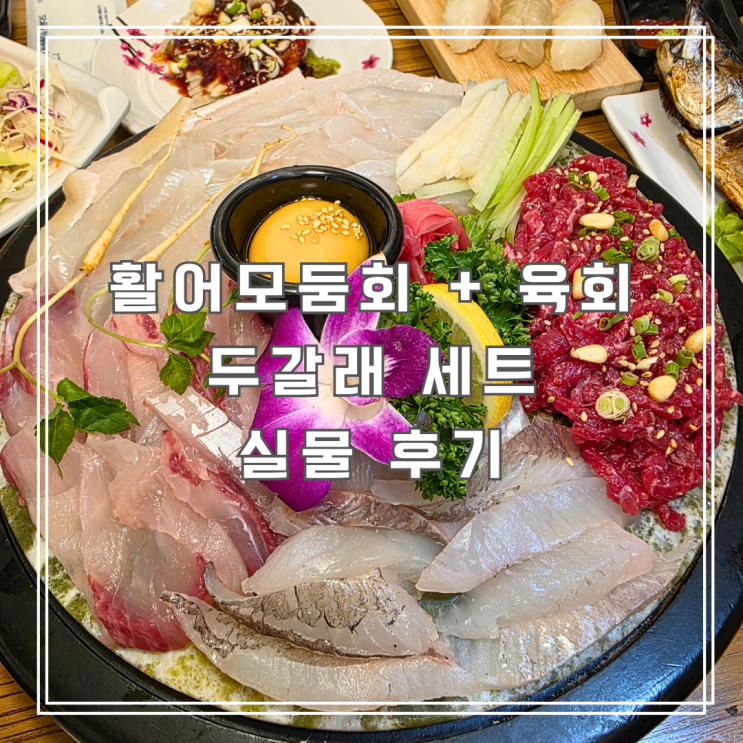  중랑구 묵동 횟집 회도 육회도 한 번에 즐길 수 있는 횟집갈래