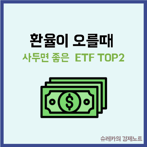  환율이 오를 때 사두면 좋은 ETF TOP2