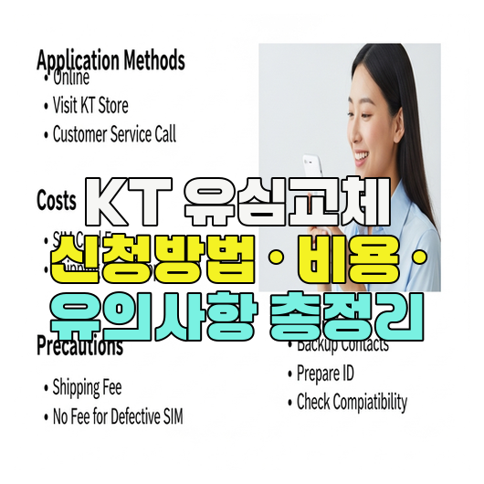 KT 유심교체 신청방법 · 비용 · 유의사항 총정리