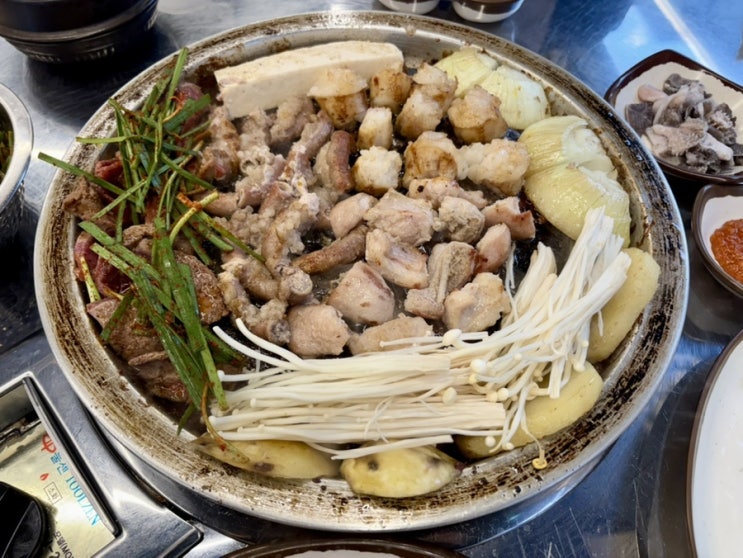 무실동맛집 추천｜불향 가득한 원주맛집 원조황소곱창구이 무실점
