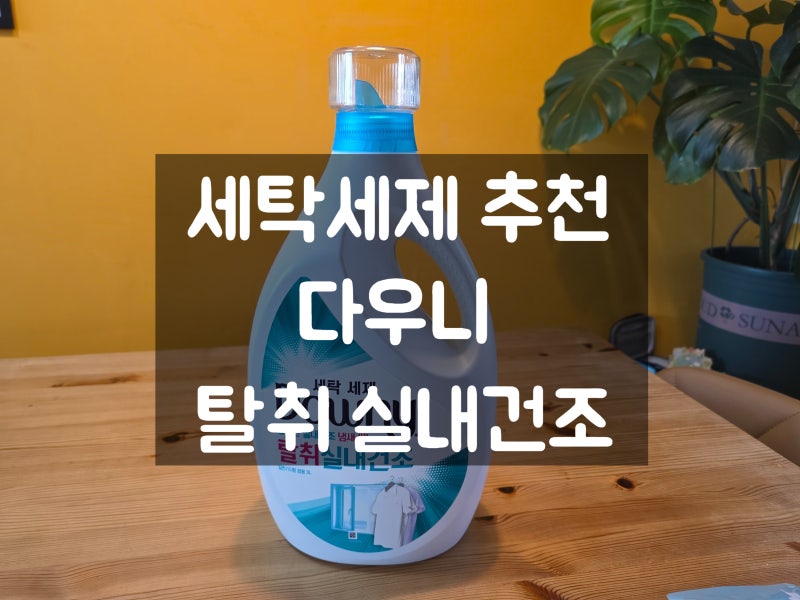 세탁세제 추천 다우니 탈취 실내건조