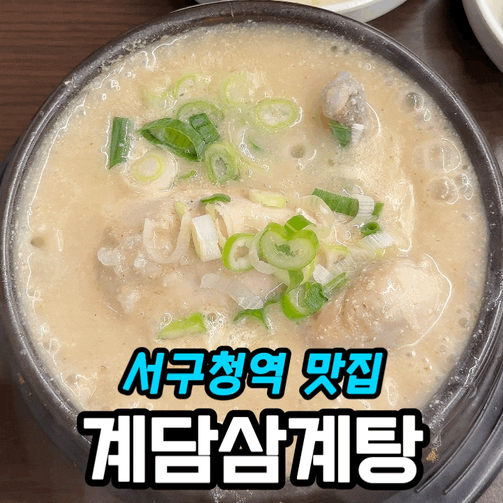  인천 서구청 맛집 계담삼계탕 본점 솔직 후기 | 들깨·녹두 삼계탕 추천