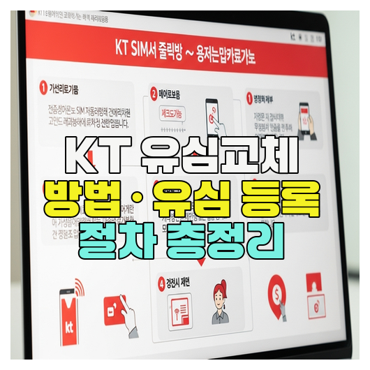  KT 유심교체 방법 · 유심 등록 절차 총정리