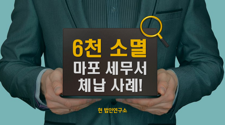  마포세무서 6,000만 부가세 체납... 10년 만에 소멸