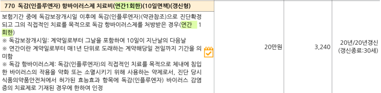  독감보험 가이드｜연 1회한 보장·치료비·보험료 효율 정리