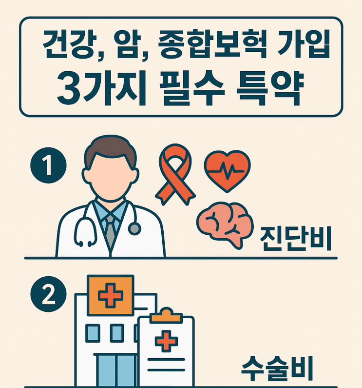  3대 질병 종합보험 필수 가입 특약! 두 번째 수술비