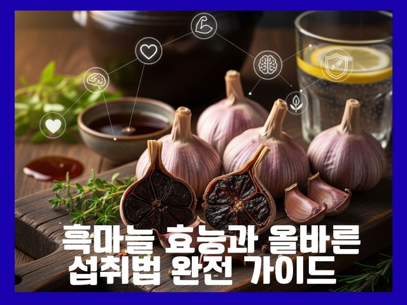 흑마늘 효능과 올바른 섭취법 완전 가이드 – 건강은 지키고 부작용은 피하는 법