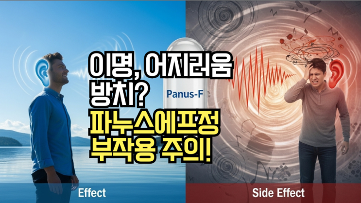  파누스에프정 효과 vs 부작용, 급여 가격은 얼마? 어지러움과 이명으로 고생한다면 꼭 확인하세요!