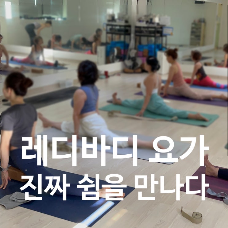  탄현 헬스장 요가 레디바디에서 진짜 쉼을 만나다!