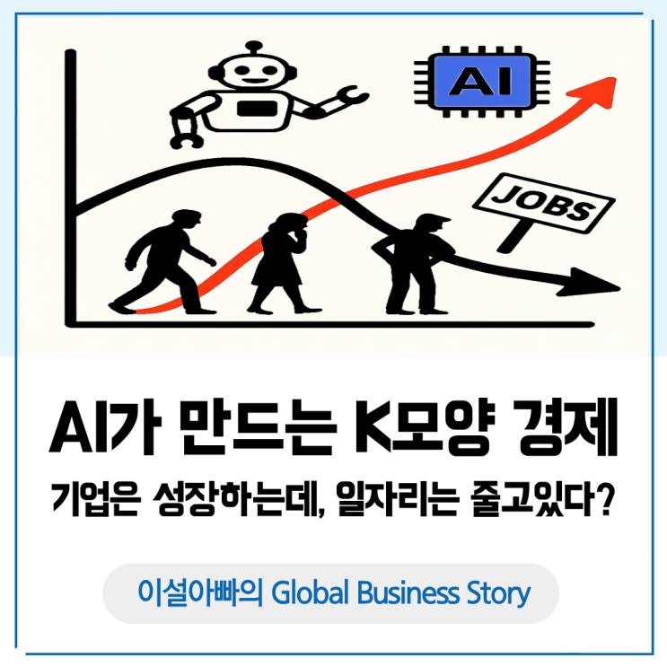  AI가 만드는 K자 경제, 왜 기업은 성장하는데 일자리는 줄까?