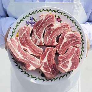 바라던 로인립 등갈비 추천 - 살코기 풍부한 프리미엄 돼지고기 1kg