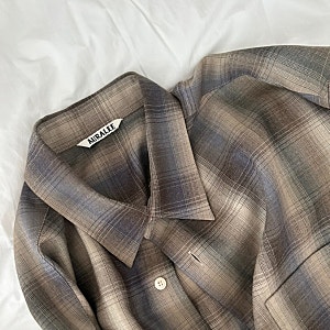 오라리 25AW 슈퍼 라이트 울 체크 셔츠 브라운 블루(Auralee Super Light Wool Check Shirt Brown Blue) 기록