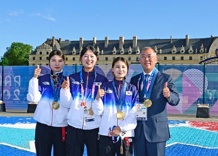 <b>정의선</b> <b>양궁</b>협<b>회장</b>·김우진, <b>아시아양궁연맹 명예회장</b> 추대와... 