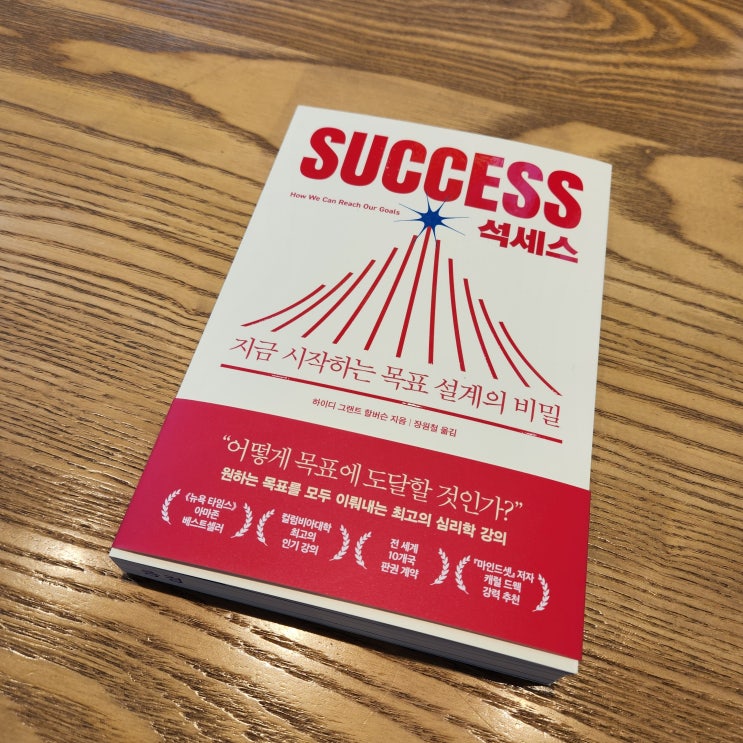  [도서] 석세스 _ 지금 시작하는 목표 설계의 비밀 / 아마존 베스트셀러, 컬럼비아대학 인기강의 책