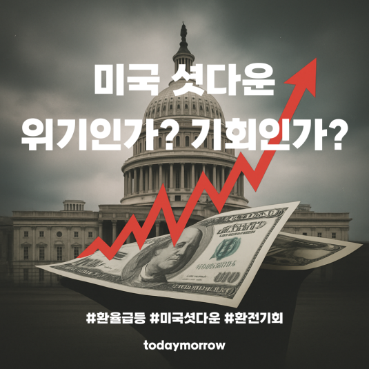 <b>미국 셧다운</b> 위기? <b>환율</b> 급등 이유와 환전 타이밍 분석